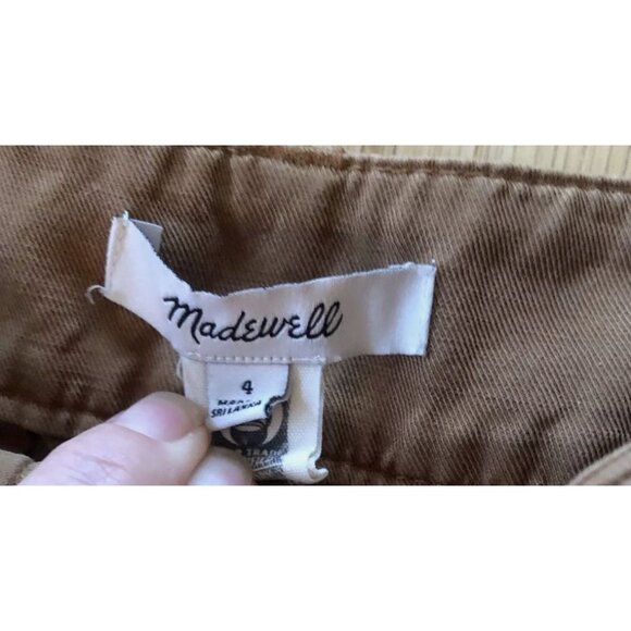 Madewell 'The Harlow' Wide Leg High Waist Chino Pants #NG5521 Acorn - Picture 6 of 8